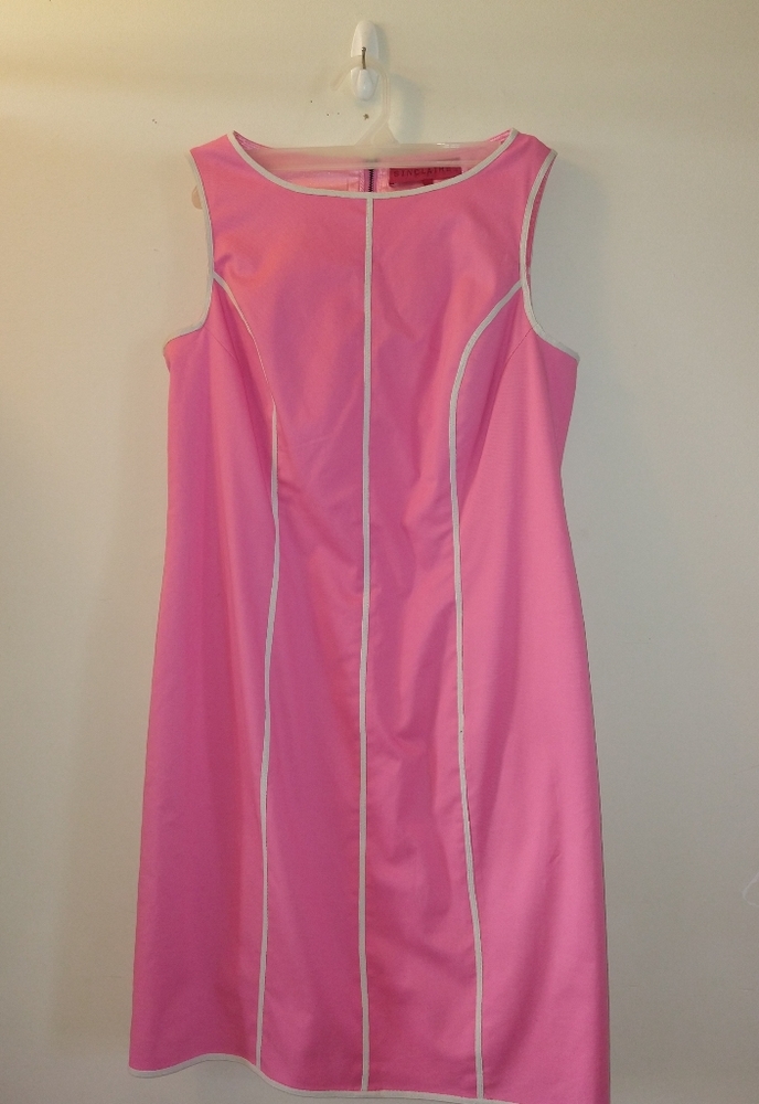 Vintage Sinclair shift dress size 14 pink